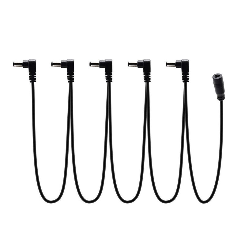 SONICAKE 9V DC 5-Way Daisy Chain Cable Right Angle Plug Daisy Chain Power Cable for Guitar Effects Pedal - Image 1